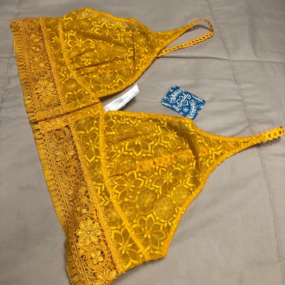 Free People Ella Soft Lace Longline Bralette - Picture 13 of 14